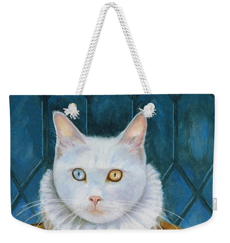 Cats Weekender Tote Bag featuring the painting Renaissance Cat by Terry Webb Harshman