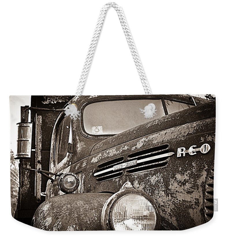 Reo Speedwagon Weekender Tote Bag featuring the photograph REO Speedwagon by Stacy Abbott