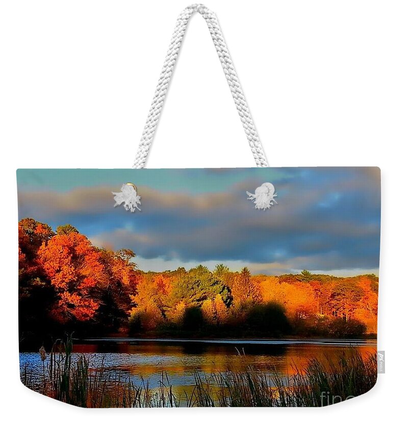 Autumn Weekender Tote Bag featuring the photograph Resonate by Dani McEvoy