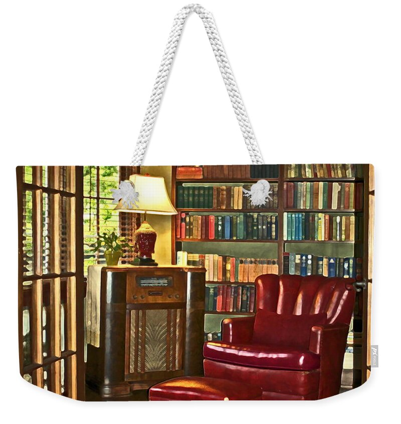 Library Weekender Tote Bag featuring the photograph Retreat by Gwyn Newcombe