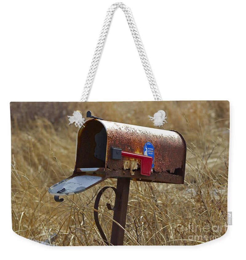 Mailbox Weekender Tote Bag featuring the photograph Return to Sender by Alice Mainville