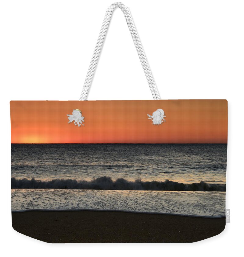 Jersey Shore Weekender Tote Bag featuring the photograph Rising To The Occasion - Jersey Shore by Angie Tirado