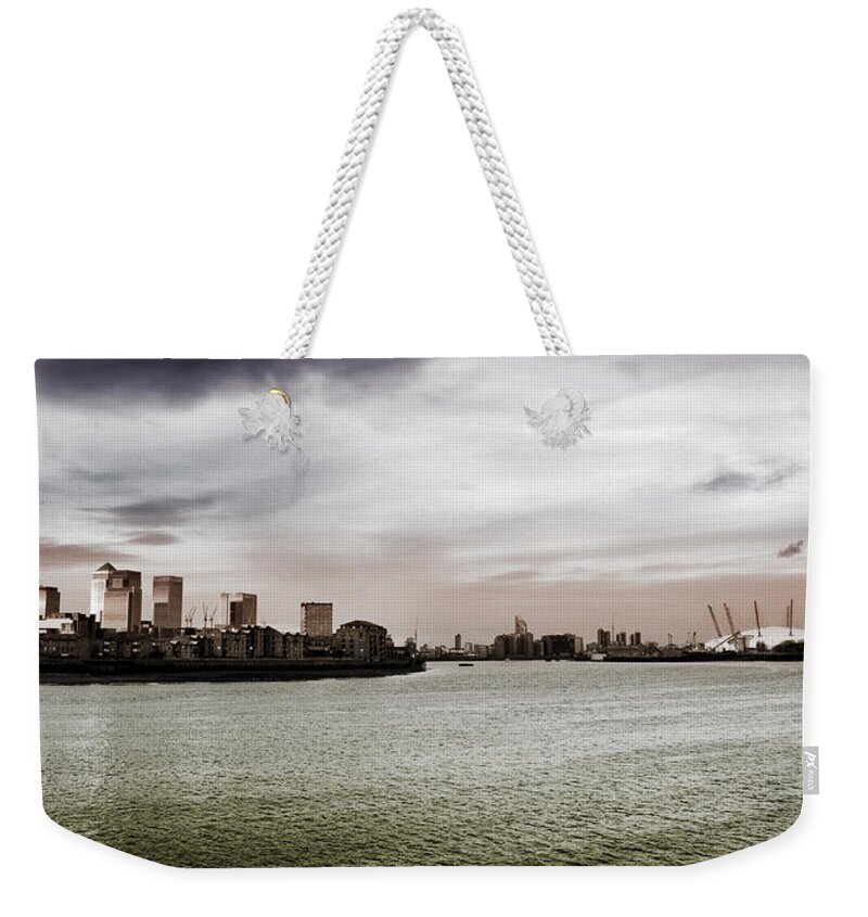 River Weekender Tote Bag featuring the photograph River Bend by Mark Rogan