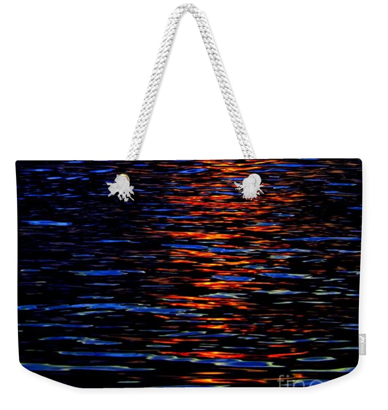 Sunset Weekender Tote Bag featuring the photograph River Sunset by Robyn King