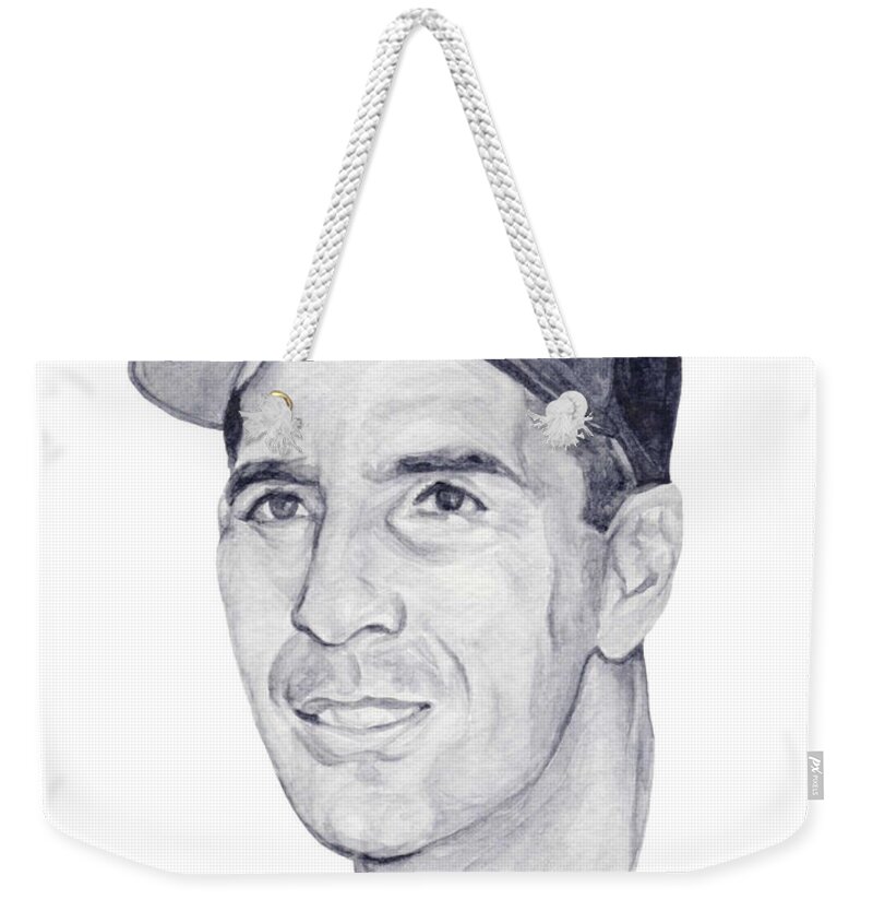 Phil Weekender Tote Bag featuring the painting Rizzuto by Tamir Barkan