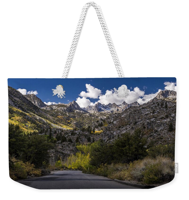 California Weekender Tote Bag featuring the photograph Road to North Lake by Cat Connor