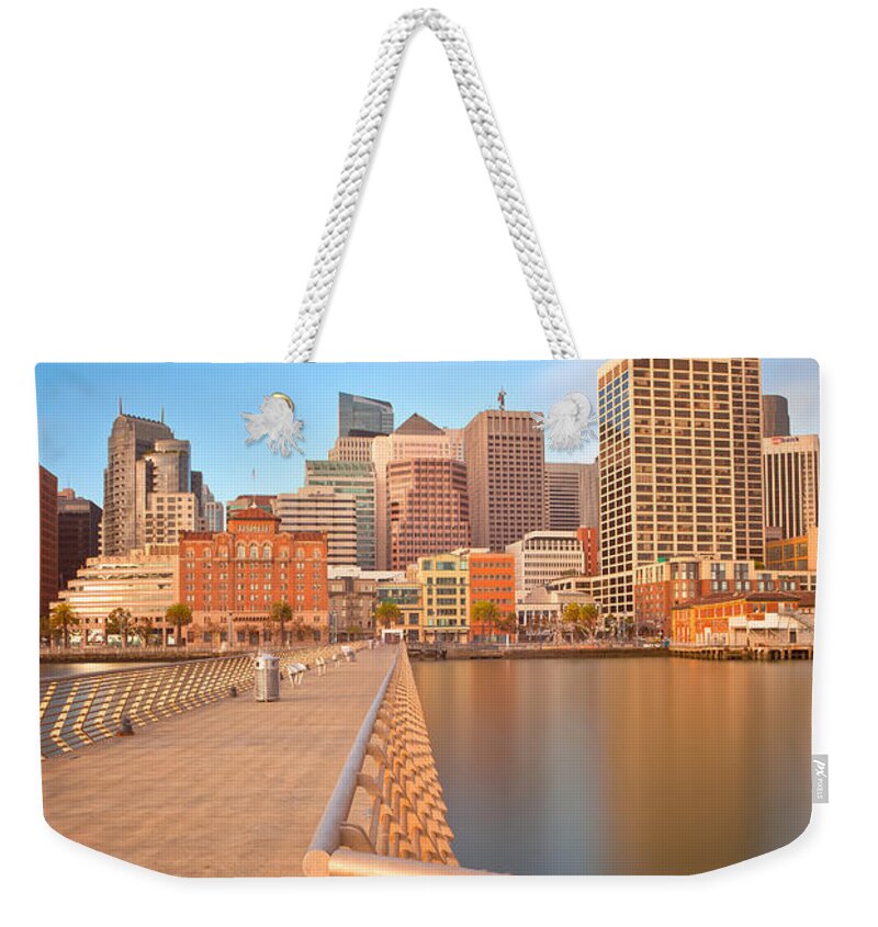 City Weekender Tote Bag featuring the photograph Road To The city by Jonathan Nguyen