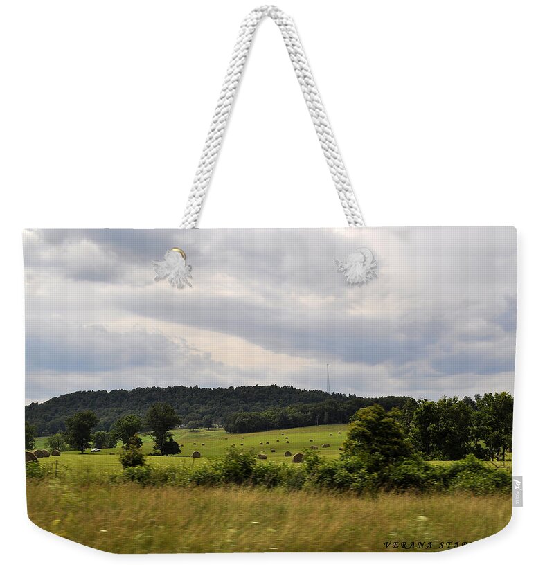 Mountains Weekender Tote Bag featuring the photograph Road Trip 2012 by Verana Stark