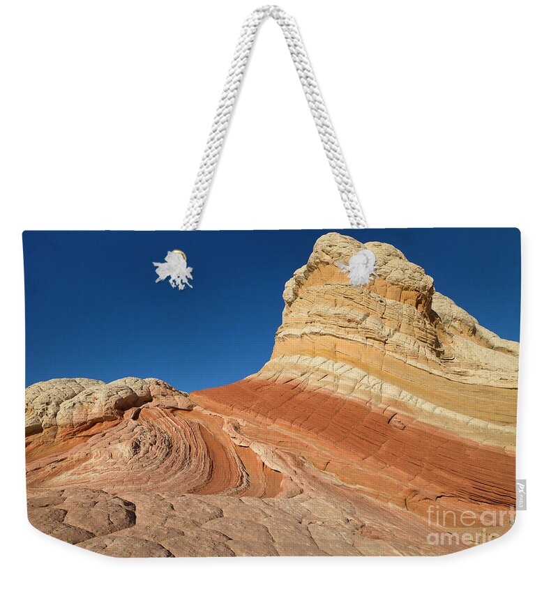 00559280 Weekender Tote Bag featuring the photograph Rock Formation Vermillion Cliffs N M by Yva Momatiuk John Eastcott