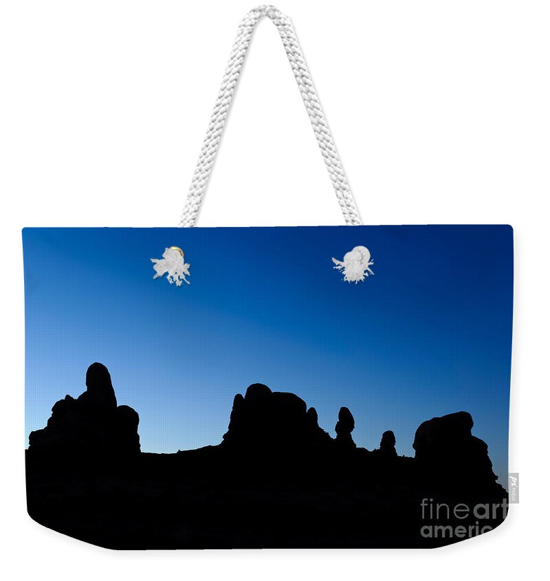 Nature Weekender Tote Bag featuring the photograph Rock Formations, Arches National Park by John Shaw