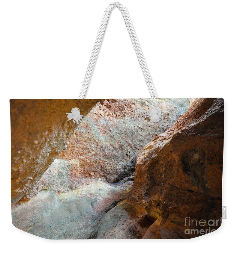 Roxborough Weekender Tote Bag featuring the photograph Rock Light by Cheryl McClure