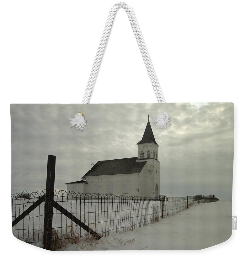 North Dakota Weekender Tote Bag featuring the photograph Rock Of Ages In North Dakota by Jeff Swan