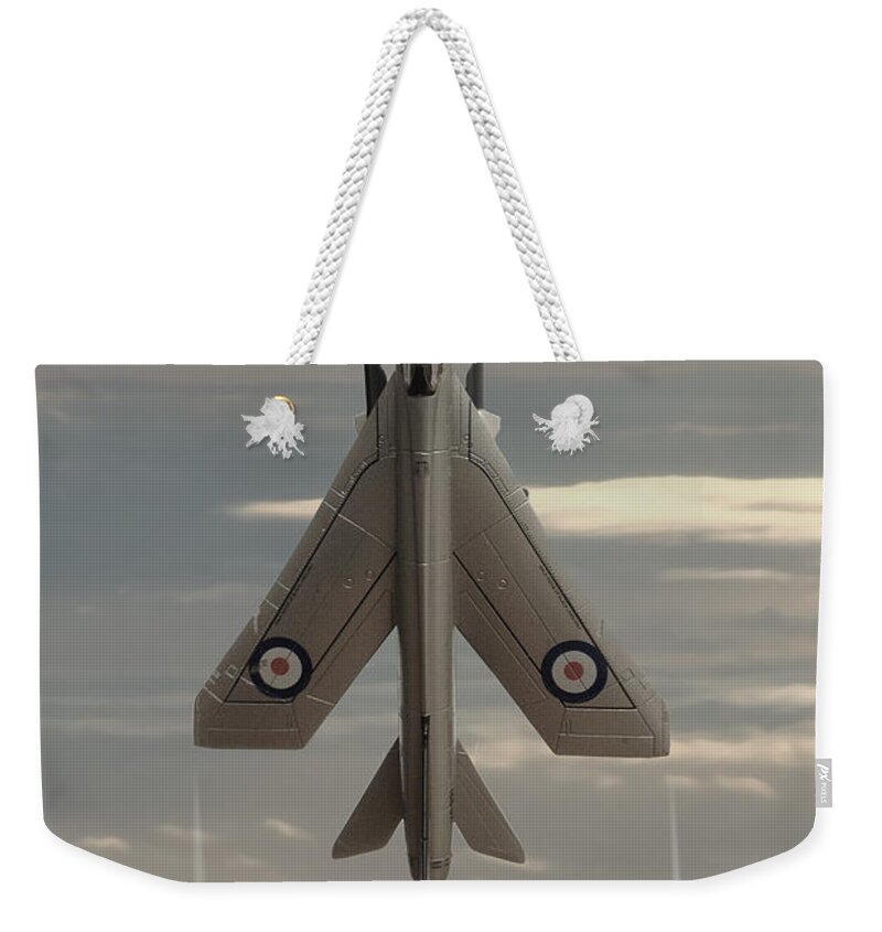 Bac Lightning F6 Weekender Tote Bag featuring the digital art Rocket Ship by Airpower Art