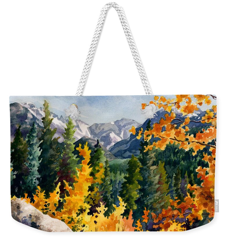 Autumn Park Weekender Tote Bags