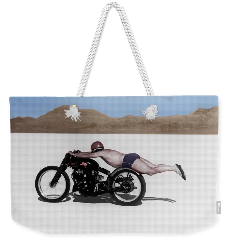 Rollie Free Weekender Tote Bag featuring the photograph Roland Rollie Free by Mark Rogan