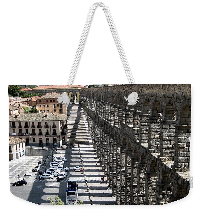 Roman Weekender Tote Bag featuring the photograph Roman Aqueduct II by Farol Tomson
