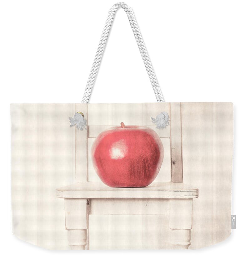 Chair Weekender Tote Bag featuring the photograph Romantic Apple Still Life by Edward Fielding