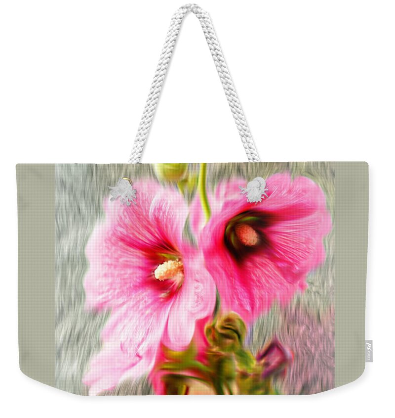 Flower Weekender Tote Bag featuring the photograph Rose of The North abstract. by Ian Gledhill