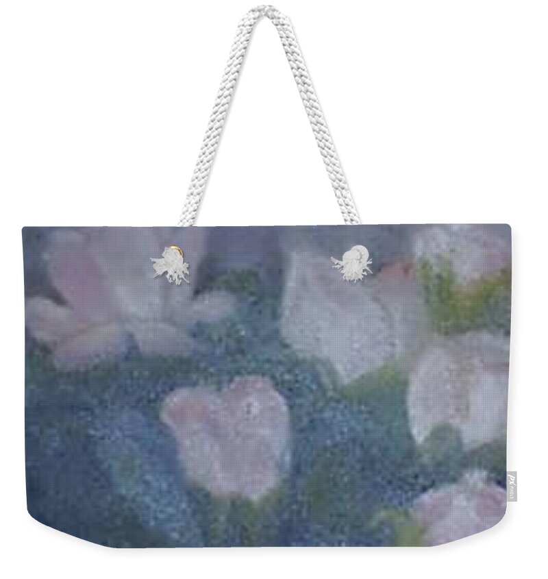 Roses Weekender Tote Bag featuring the painting Roses by Sheila Mashaw
