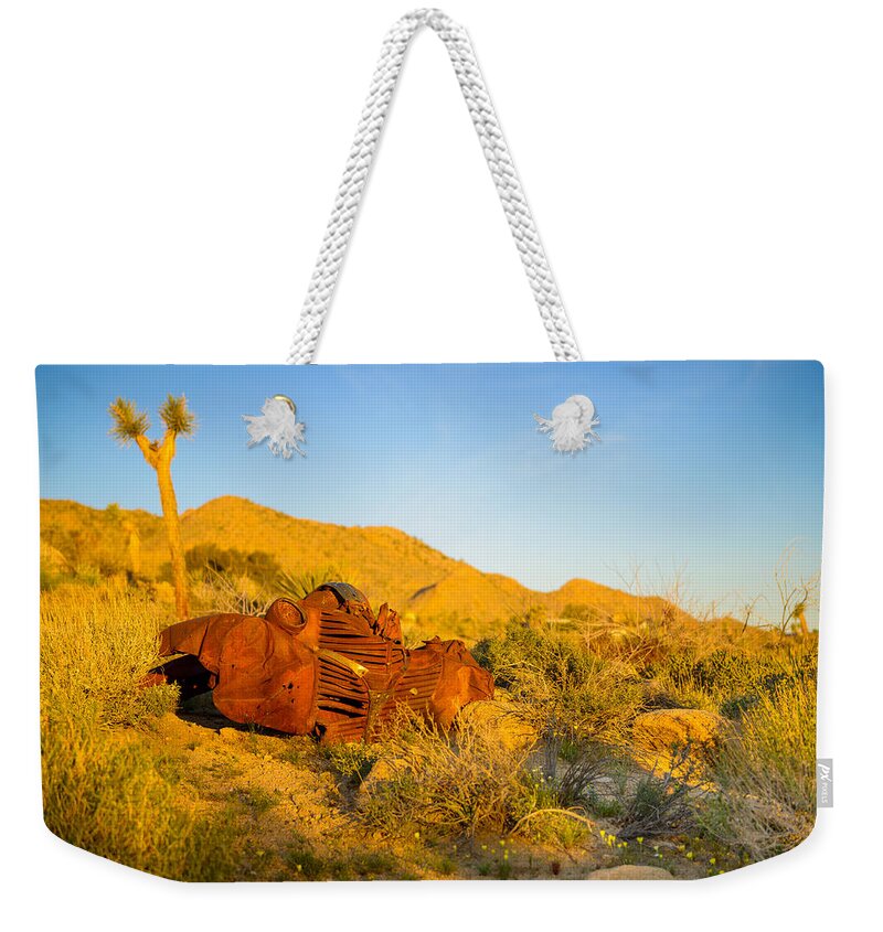 Sun Rise Weekender Tote Bag featuring the photograph Rust in the Dawn Light by Mark Rogers