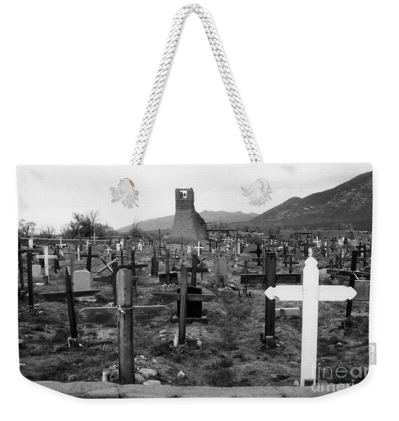 Cemetery Weekender Tote Bag featuring the photograph Sacred Places by Crystal Nederman