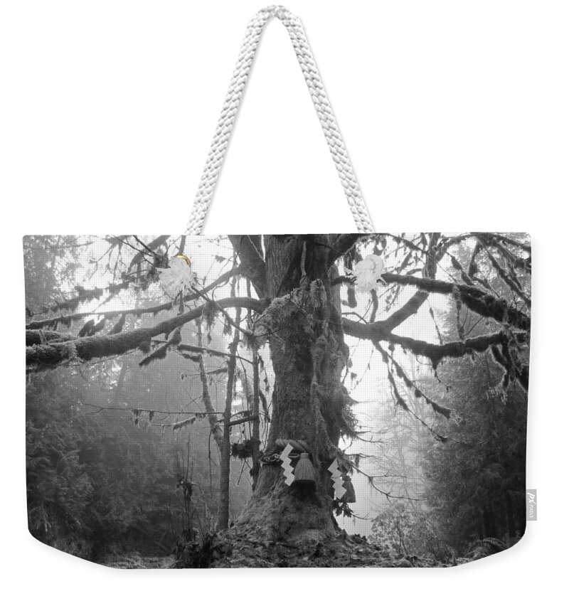 River Weekender Tote Bag featuring the photograph Sacred Tree No. 2 by Kazumi Whitemoon