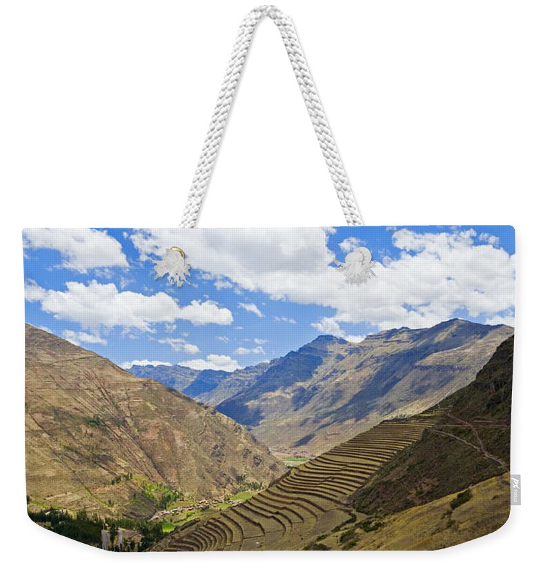 Sacred Valley Weekender Tote Bag featuring the photograph Sacred Valley by Alexey Stiop