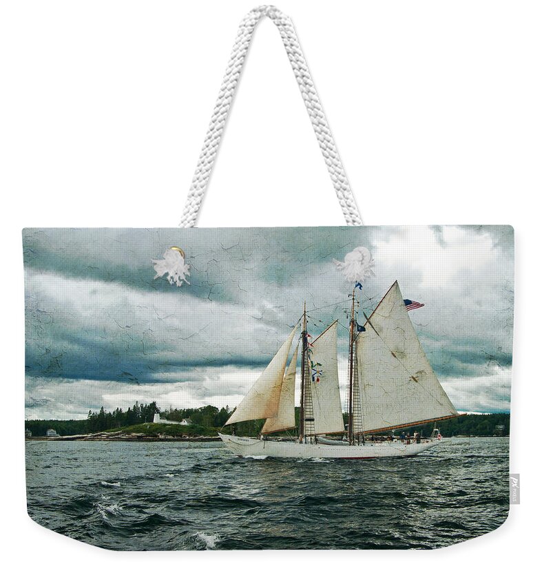 Tall Weekender Tote Bag featuring the photograph Sailing Away by Alana Ranney