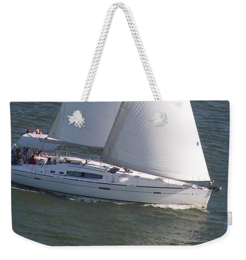 Sailing Weekender Tote Bag featuring the photograph Sailing by by Annika Farmer