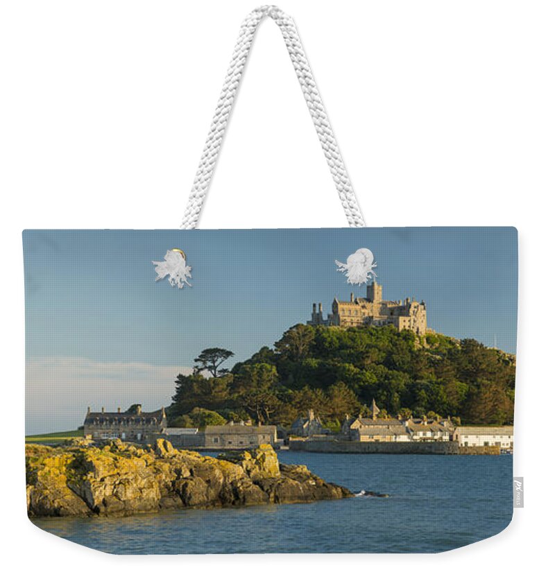 Saint Weekender Tote Bag featuring the photograph Saint Michaels Mount Pano by Brian Jannsen