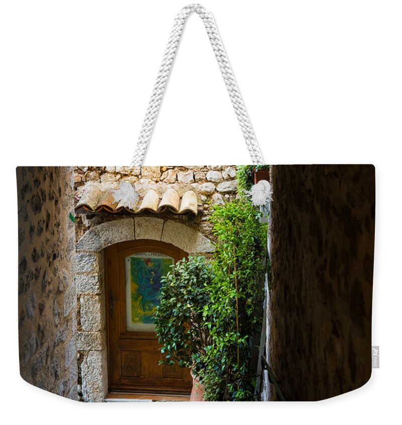 Alpes-maritimes Weekender Tote Bag featuring the photograph Saint Paul Passageway by Inge Johnsson