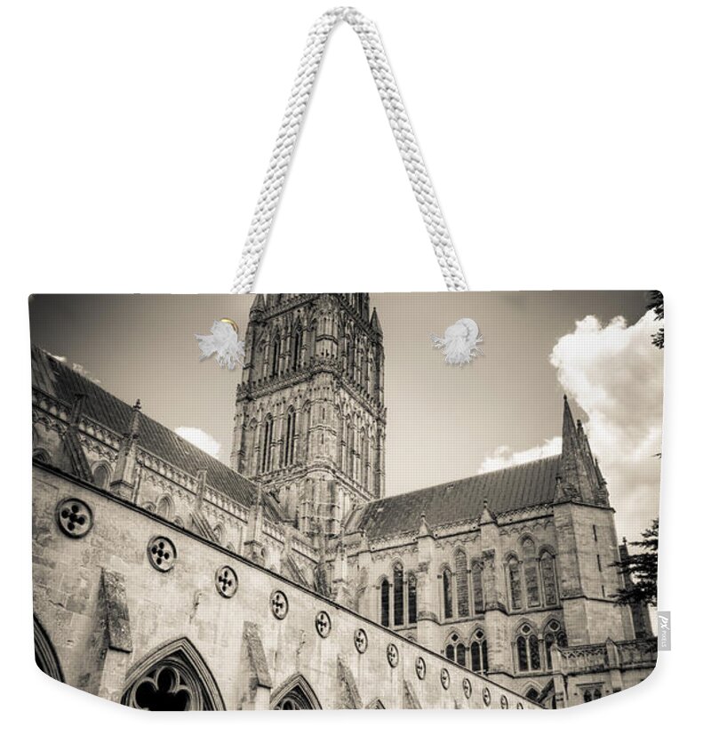 Salisbury Weekender Tote Bag featuring the photograph Salisbury - for Eugene Atget by Ross Henton