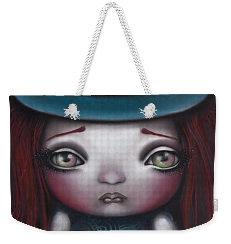 Witch Weekender Tote Bag featuring the painting Samantha by Abril Andrade