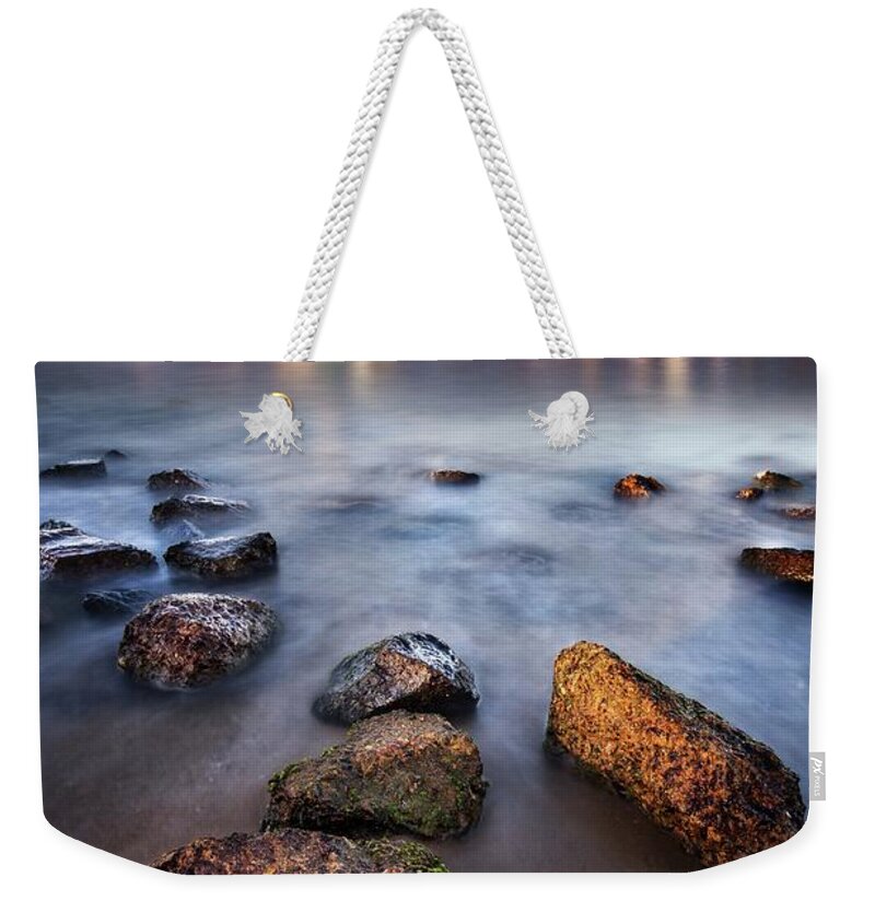 Tranquility Weekender Tote Bag featuring the photograph San Diego Twilight by Tom Grubbe