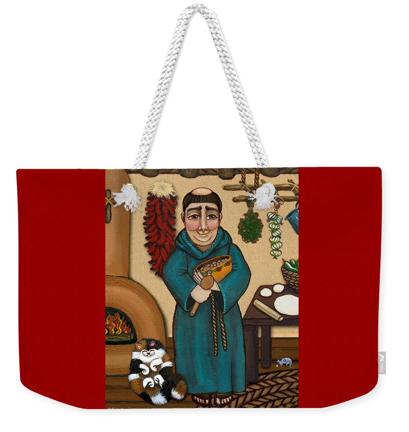 San Pascual Weekender Tote Bag featuring the painting San Pascual by Victoria De Almeida