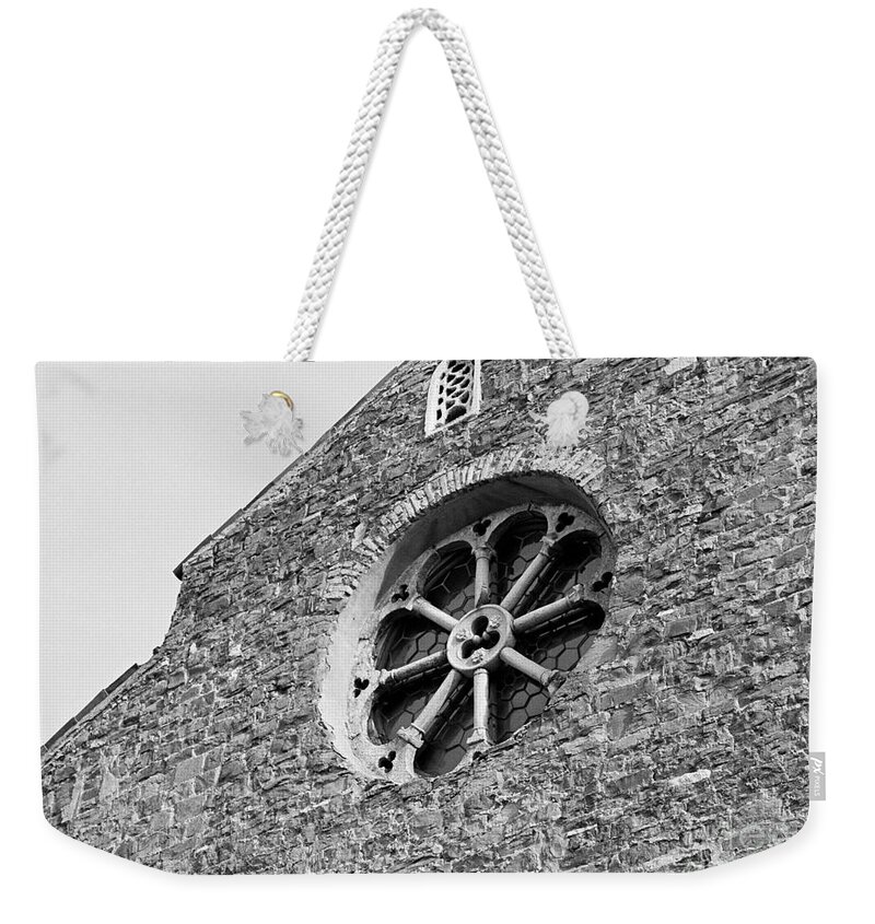 Trieste Weekender Tote Bag featuring the photograph San Silvestro rose window by Riccardo Mottola