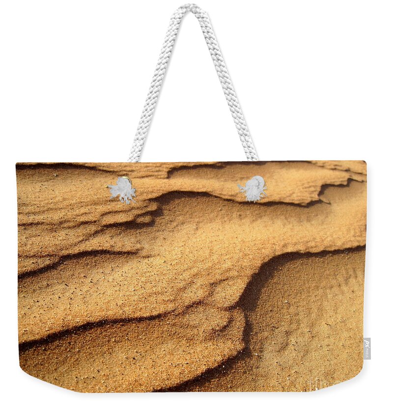 Arid Weekender Tote Bag featuring the photograph Sand by Amanda Mohler