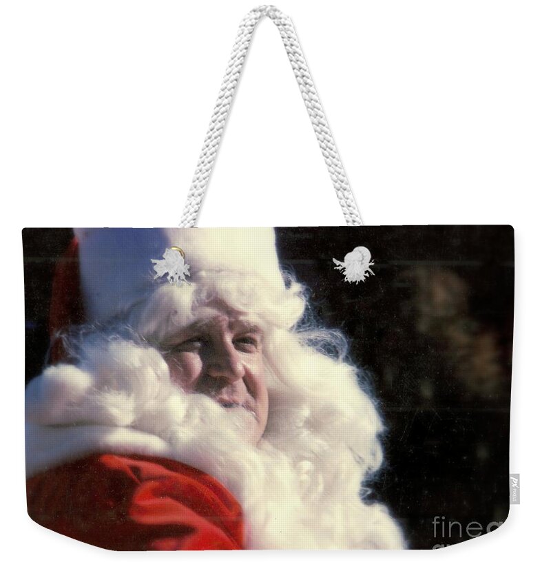 Nola Weekender Tote Bag featuring the photograph New Orleans Santa Claus John Goodman In Louisiana by Michael Hoard
