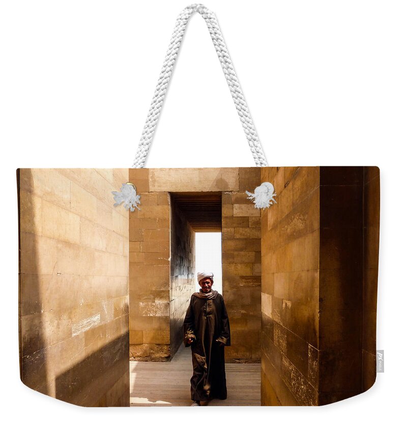 Egypt Weekender Tote Bag featuring the photograph Saqqara Temple by Anthony Baatz
