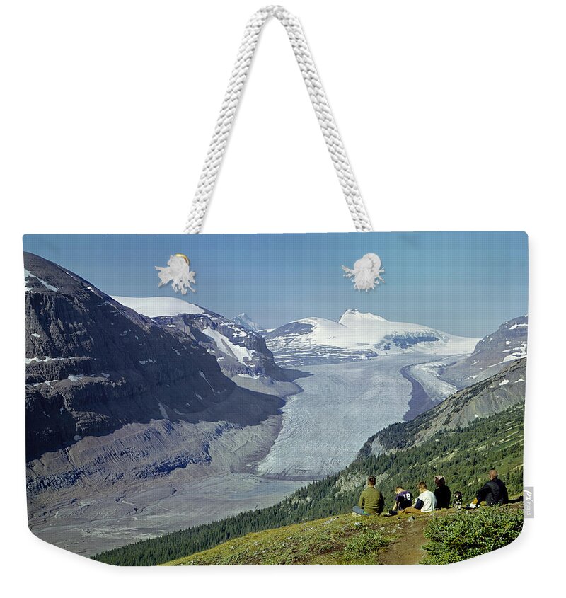 Saskatchewan Glacier Weekender Tote Bag featuring the photograph 1M3617-Saskatchewan Glacier in 1971 by Ed Cooper Photography