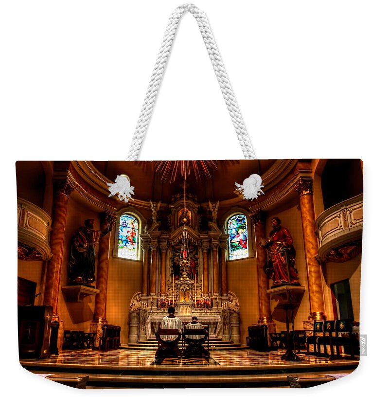 Mn Church Weekender Tote Bag featuring the photograph Church of Saint Agnes #5 by Amanda Stadther