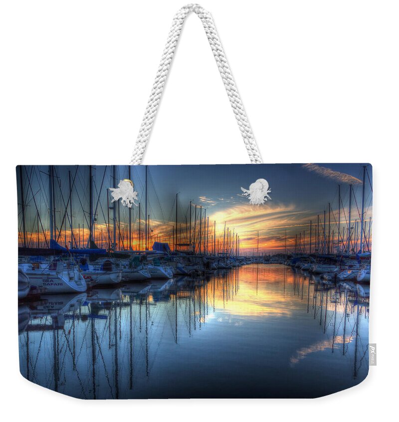 Sunset Weekender Tote Bag featuring the photograph Savoring Life by Heidi Smith
