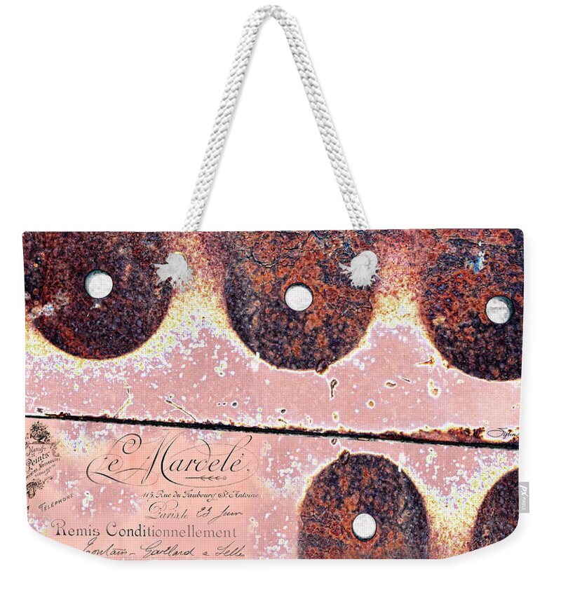Abstract Photo Weekender Tote Bag featuring the photograph Scalloped by Sylvia Thornton