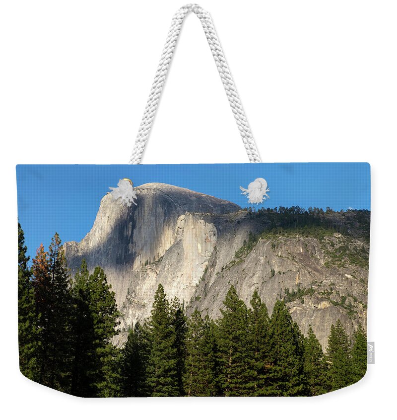 Half Dome Weekender Tote Bag featuring the photograph Scenic View Of Half Dome From Yosemite by Gina Bringman