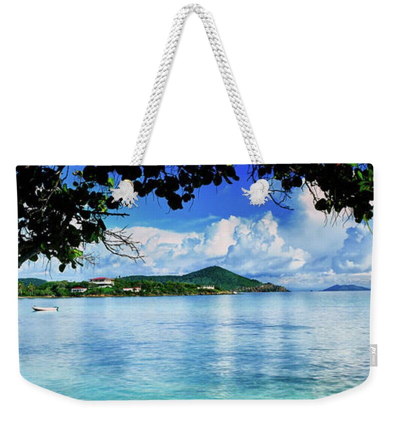 Photography Weekender Tote Bag featuring the photograph Scenic View Of The Sea, St. Johns Bay by Panoramic Images