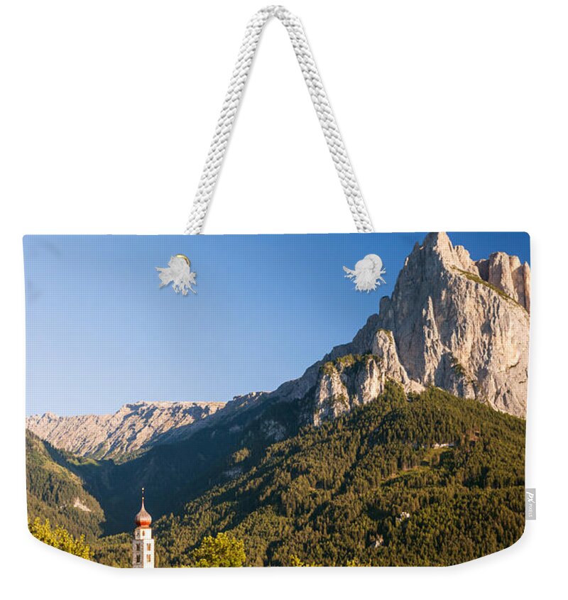 Landscape Weekender Tote Bag featuring the photograph Sciliar mountain - Val Gardena - Italy by Matteo Colombo