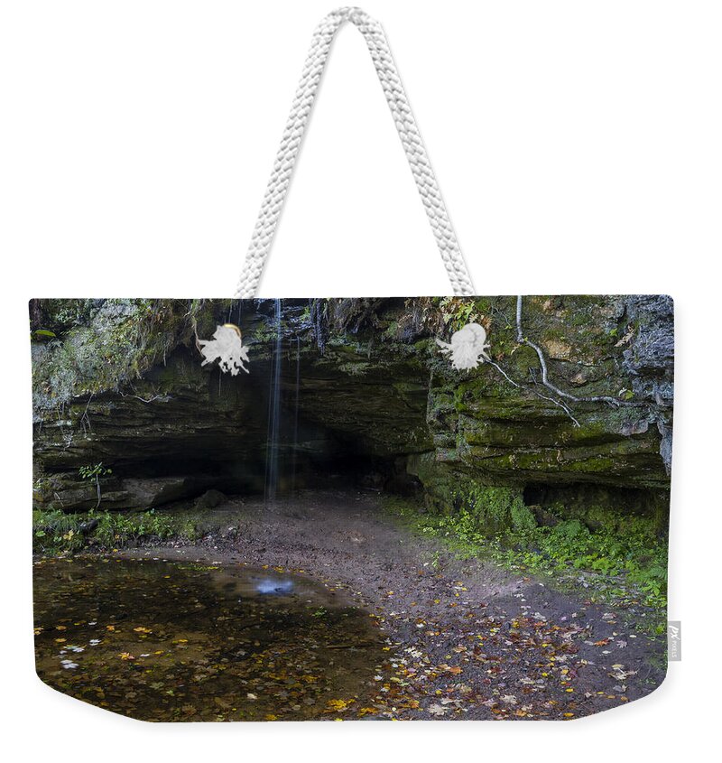 Autumn Weekender Tote Bag featuring the photograph Scott Falls by Jack R Perry