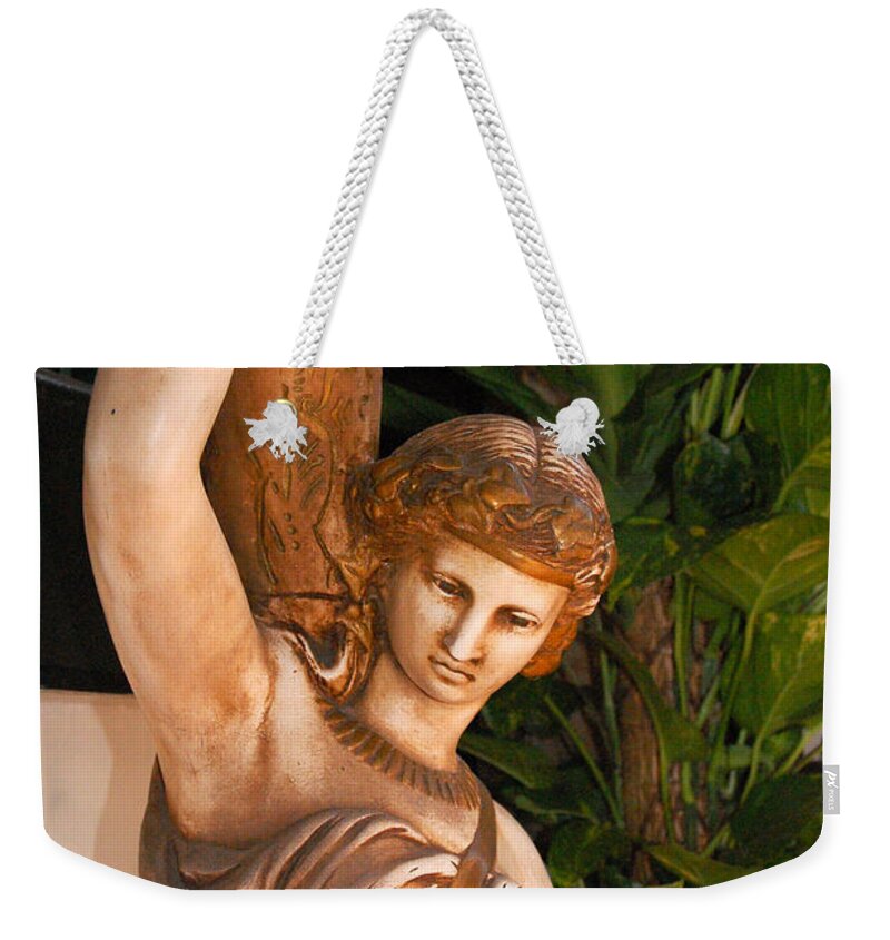 Mission Inn Weekender Tote Bag featuring the photograph Sculpture by Amy Fose
