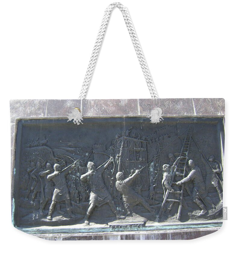 Sculpture Weekender Tote Bag featuring the photograph Sculpture by Moshe Harboun