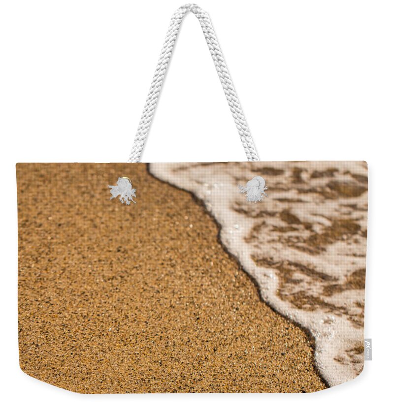 Surf Weekender Tote Bag featuring the photograph Sea Foam by Allan Morrison